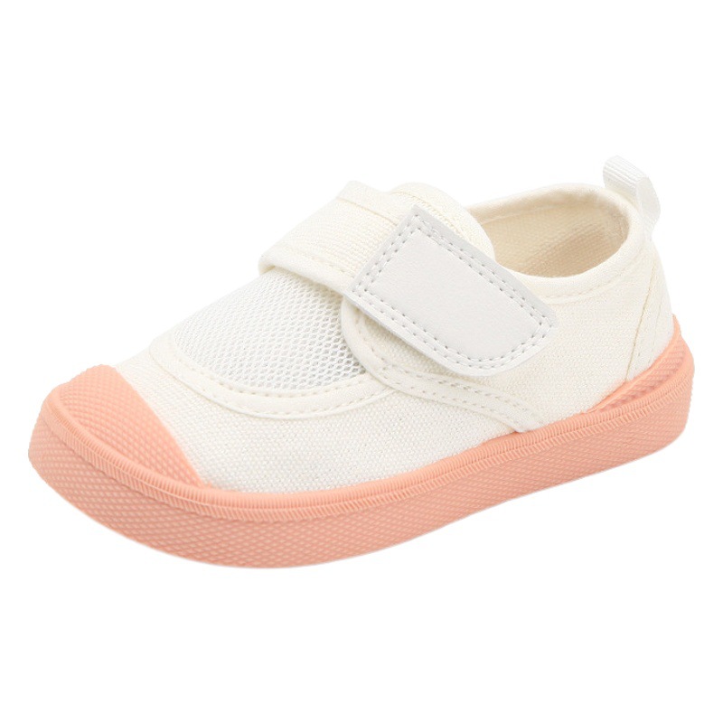 Ts Kidsren's Shoes Kindergarten Indoor Shoes 2025 Spring Kidsren's Canvas Shoes Boys and Girls Cloth Shoes Korean Style