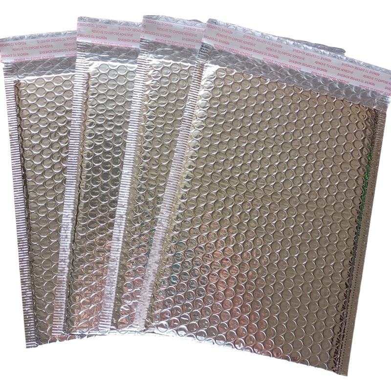 Silver Aluminized Film Bubble Bag Wholesale Thickeneded Bubble Wrap Foam Express Packaging Bag Express Packaging Bubble Envelope