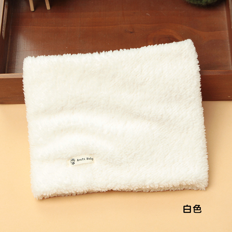 Picture of Winter New Korean Style Solid Color Children's Pullover Scarf for Boys and Girls Plush Thickened Scarf Baby Velvet Neck Sleeve