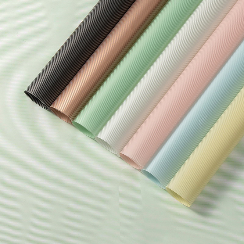 Haze Line Waterproof Matte Paper Bouquet Wrapping Paper Flower Shop DIY Floral Wrapping Material Wholesale