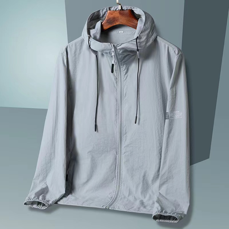 Summer sun protection clothing men's and women's coat ice silk quick-drying skin clothing waterproof breathable thin jacket outdoor wind clothes