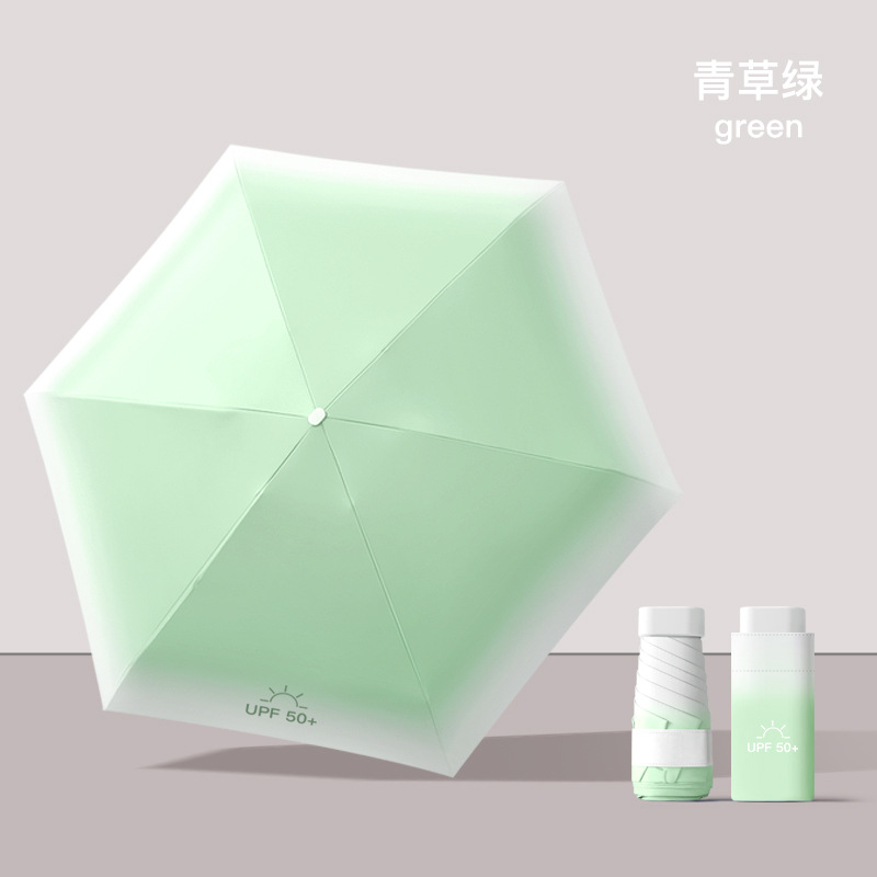 Picture of Thickened 50% off Umbrella, Rain or Shine, Women's Sun Umbrella, Sun Protection, Uv Protection, Capsule Umbrella, Gradient Mini Sunshade Umbrella