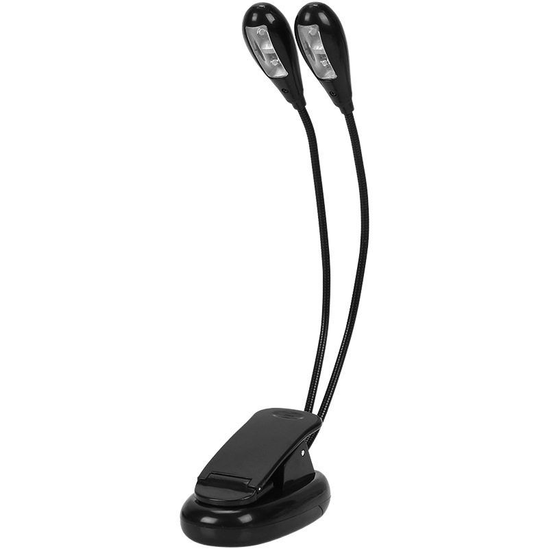 Cross-Border Piano Led Music Stand Lamp Kidsren's Eye Protection Lamp USB Clip-On Lamp Double Pole Four Lamp Two Levels Controllable Brightness Portable