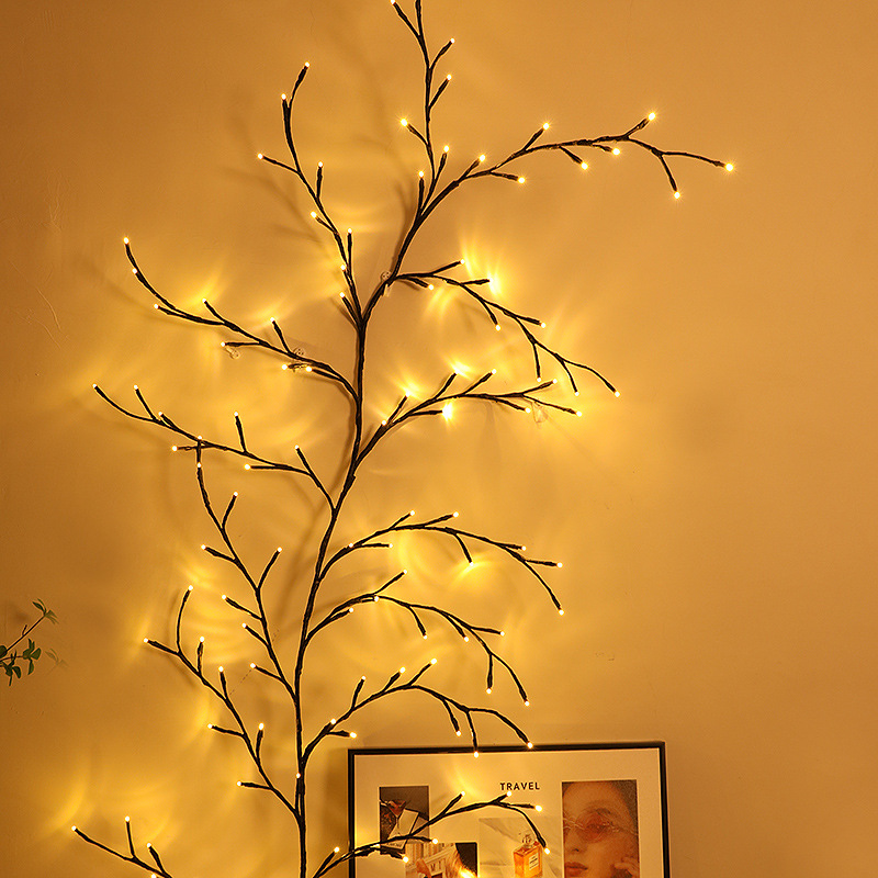 Christmas Decoration Lanterns Rattan Shape USB Starry Sky Effect Display Creative Led Living Room DIY Personalized Lights
