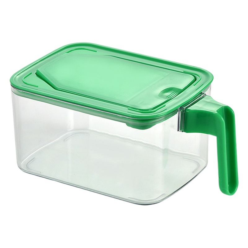 Flip Fruit Powder Box PC Sealed Can Grain Moisture-proof Square Handle Preservation Box Food Grade Commercial Storage Box