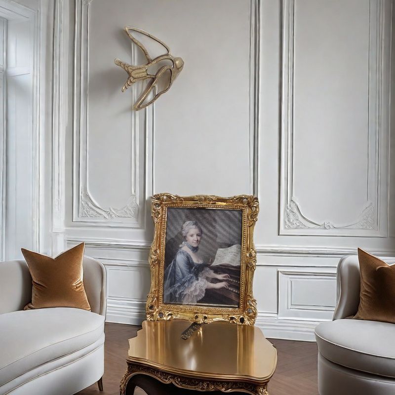 Picture of Living Room Bedroom Retro Photo Frame Ornaments Decorative Painting Light Luxury Wall Hanging Picture Frame Wholesale Special Layout New Hanging Painting