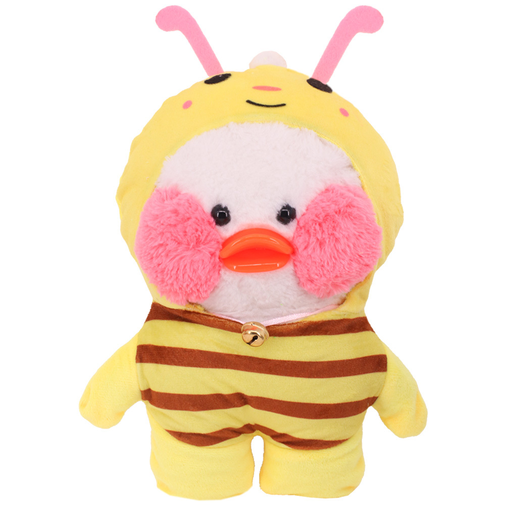 Picture of New Hyaluronic Acid Duck Doll Accessories Cute Animal Siamese Clothes Yellow Duck Plush Toy Birthday Gift