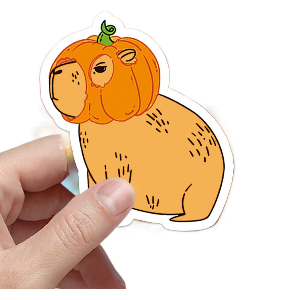 50 Capybara Stickers Cappibala Cute Cartoon Animal Graffiti DIY Skateboard Phone Case Luggage Case Stickers