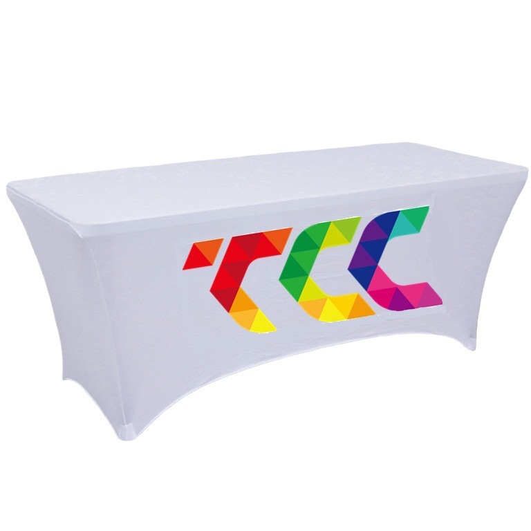 High-grade Rectangular Solid Color Thickened Anti-wrinkle Elastic Tablecloth Wedding Party Conference Exhibition Stall Table Set Tablecloth