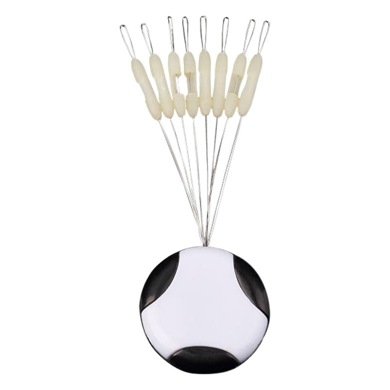Sub-line bifurcation silicone anti-winding bean hook splitter anti-winding double hook splitter space bean fishing gadgets