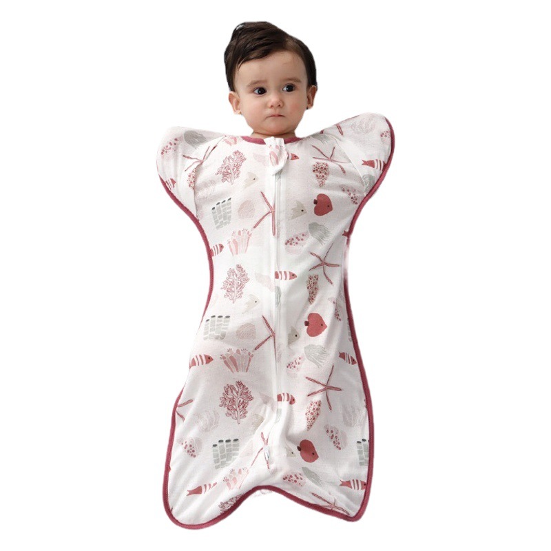 Baby Sleeping Bag Baby Swaddling Towel Newborn Baby Wrap Anti-Scare Stretch Sleeve Towel Baby Surrender Style