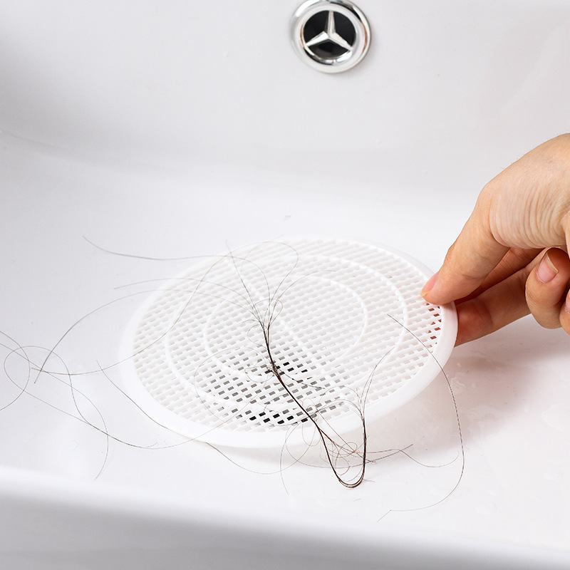 Picture of Japanese Cuttable Sewer Filter Toilet Bathroom Hair-proof Floor Drain Mesh Drain Mesh Hair Filter
