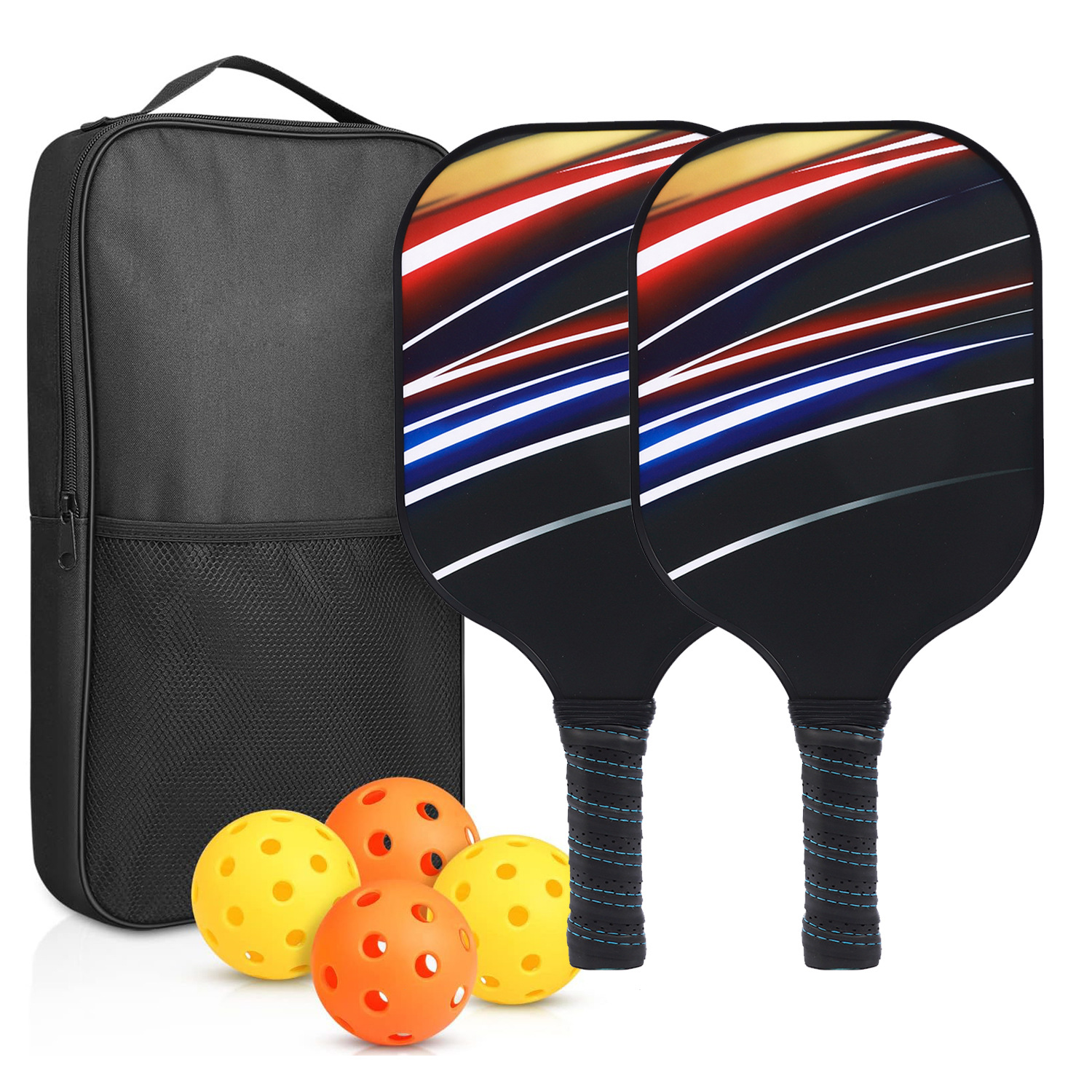 Picture of Peak ball racket glass fiber edge strip UV pattern design outdoor leisure entertainment cross-border pickle pickle racket