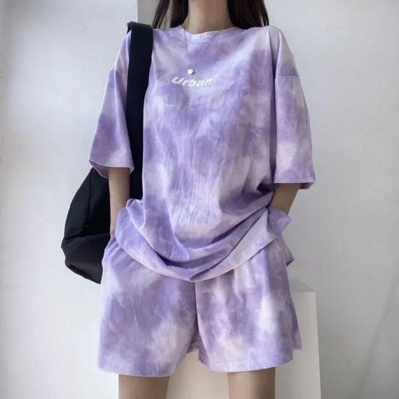 Sports Casual Suit Women's Summer Thin 2021 New Arrival Salted Sweetable Top Shorts Two-Piece Set