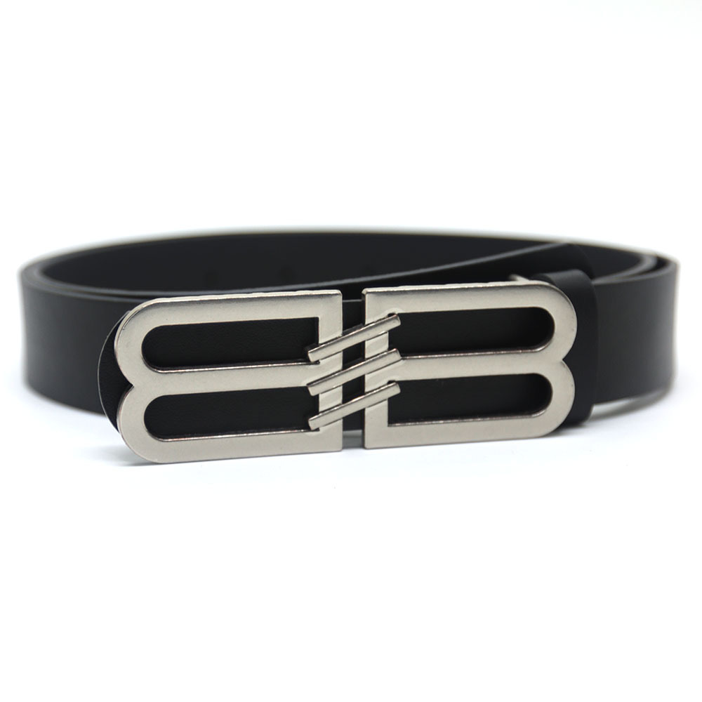 Trendy New Internet Trendy Double B Letter Belt Jeans Skirt Accessories Fashion All-match Personalized Hip-hop Belt