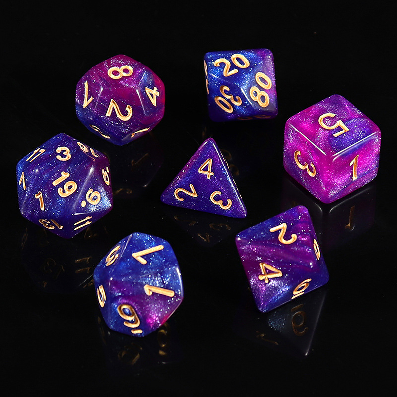 Picture of Star new multi-sided dice digital dice running group table game accessories 4/6/8/10/12/20 sieve props