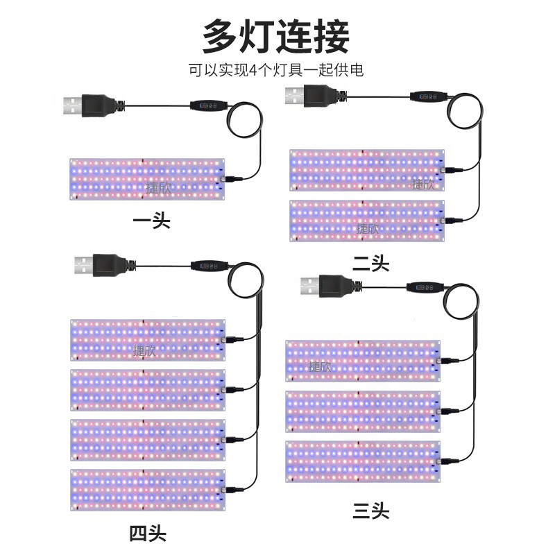 Picture of Led Plant Growth Lamp Indoor Aquarium Nursery Landscape Full Spectrum Green Plant Succulent Quantum Plate Plant Fill Light
