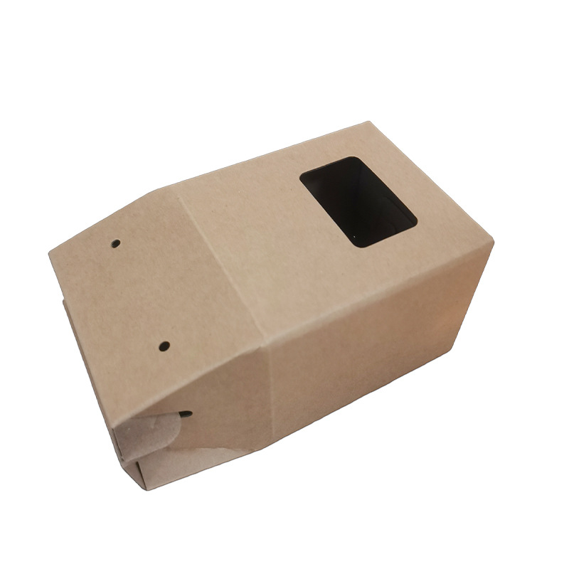 Picture of Kraft paper window box white card corrugated box custom carton printing packaging manufacturers small batch packaging box customization