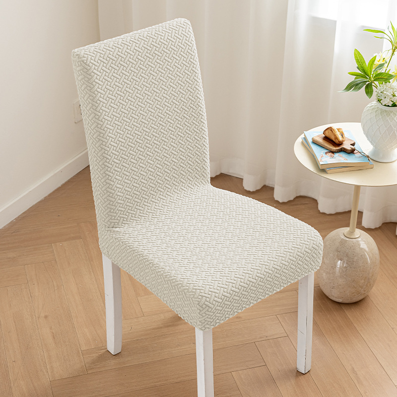 Picture of Cross-border jacquard fleece thickened conjoined elastic hotel restaurant chair cover anti-fouling stool cover chair cover