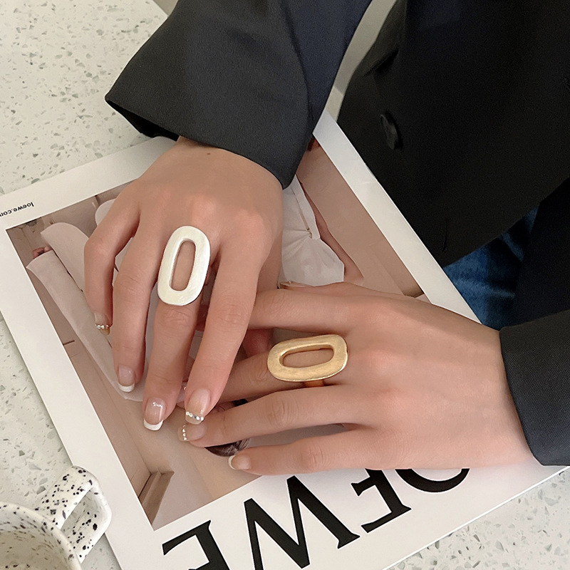 Picture of Amazon cross-border dedicated to ring loose mouth ring high fashion trend ladies jewelry Europe and the United States wholesale