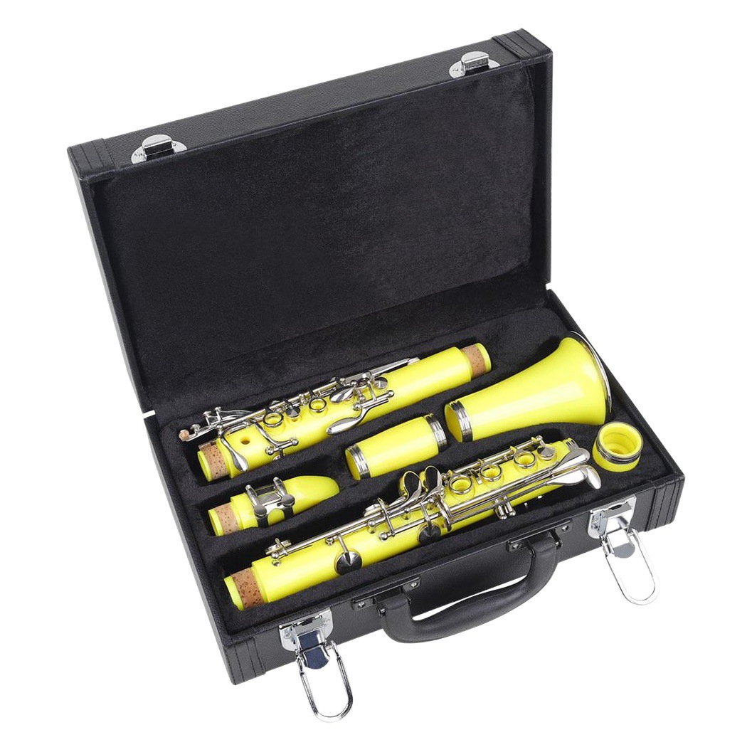 IN-125 high-grade black tube leather box clarinet leather storage box musical instrument accessories clarinet box wholesale