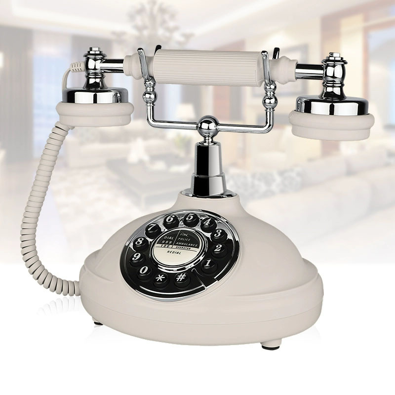 Picture of European-style retro telephone landline home office fixed telephone American antique creative fashion telephone