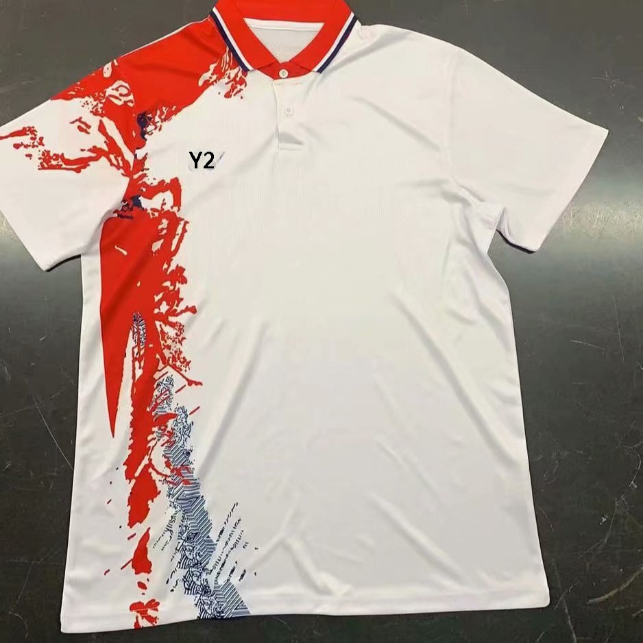 Badminton clothes short sleeve men's badminton clothes women's lapel T-shirt breathable sports competition clothes 6231 children