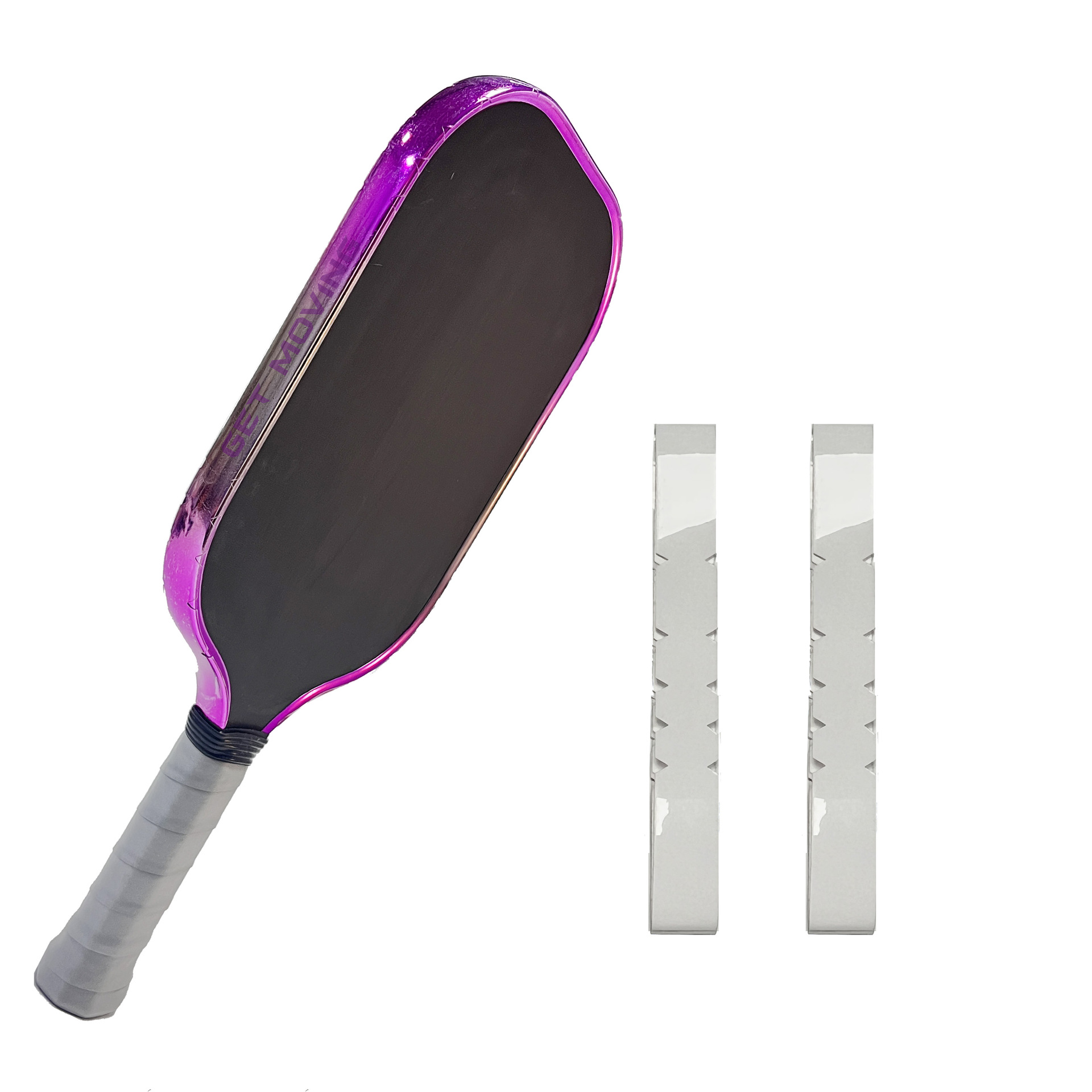 GET MOVING transparent TPU full-frame pickleball racket protector and head tip