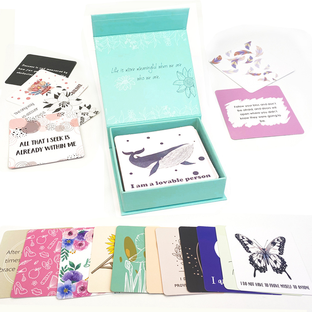 Picture of Cross-border New Products Encourage Greeting Cards 50 European and American Women Definitely Positive ins English Cartoon Set Inspirational Cards