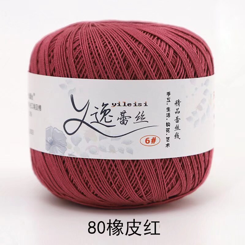 Picture of No. 6 Lace Thread High Twist Cotton Crochet Thread DIY Hand Knitted Irish Summer Thin Thread Material Package