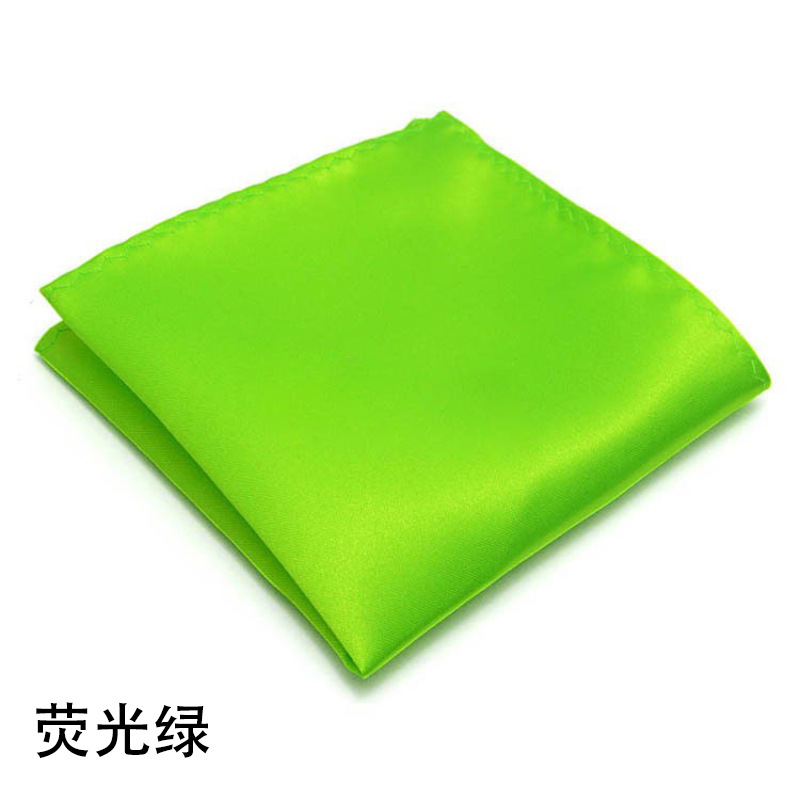 Picture of Solid color dress suit pocket towel men's small square wedding dress breast towel handkerchief black red blue green purple wholesale