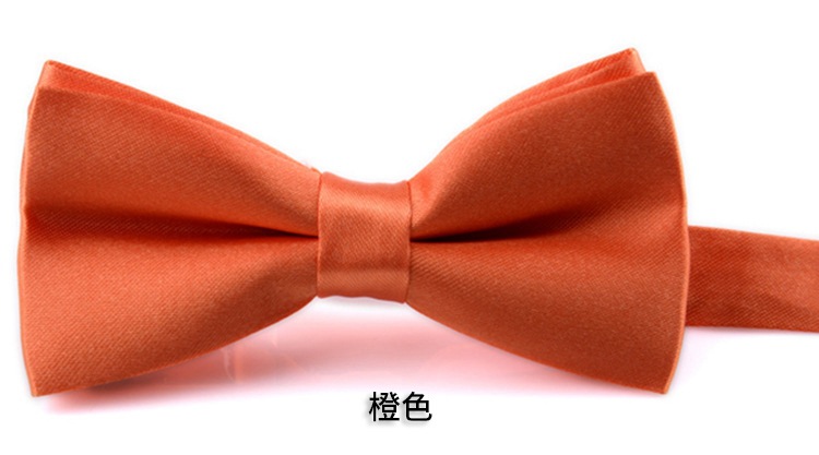 Picture of Korean Style Imitation Silk Bow Tie Men's and Children's Fashionable baby Solid Color Bow Tie Bow Tie Kindergarten Primary School Students Bow Tie