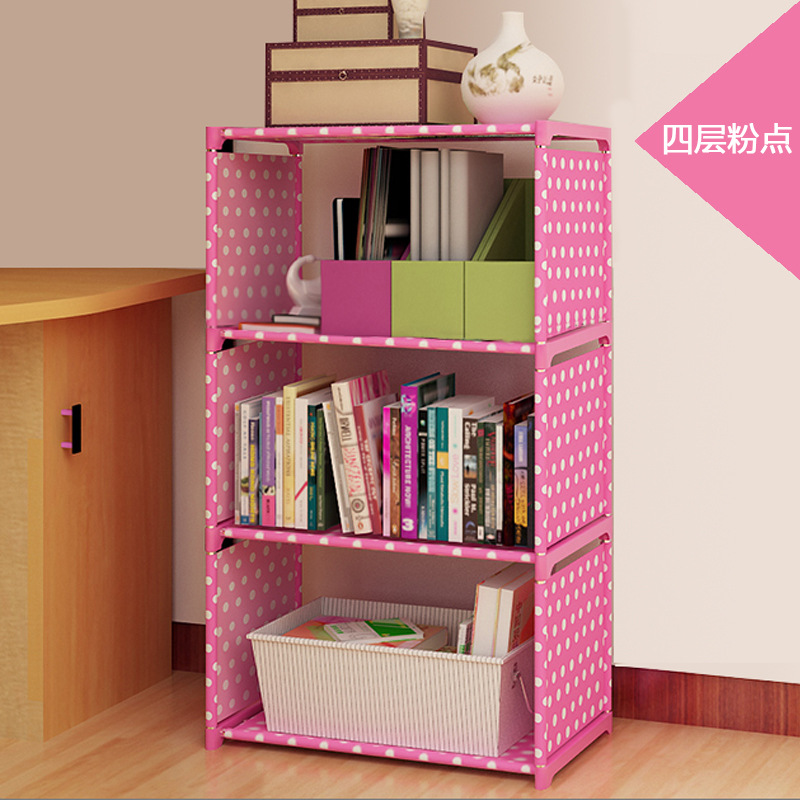 Picture of Bookcase trapezoidal bookshelf multi-layer combination bookcase shelf children student bookshelf classroom locker storage bookshelf