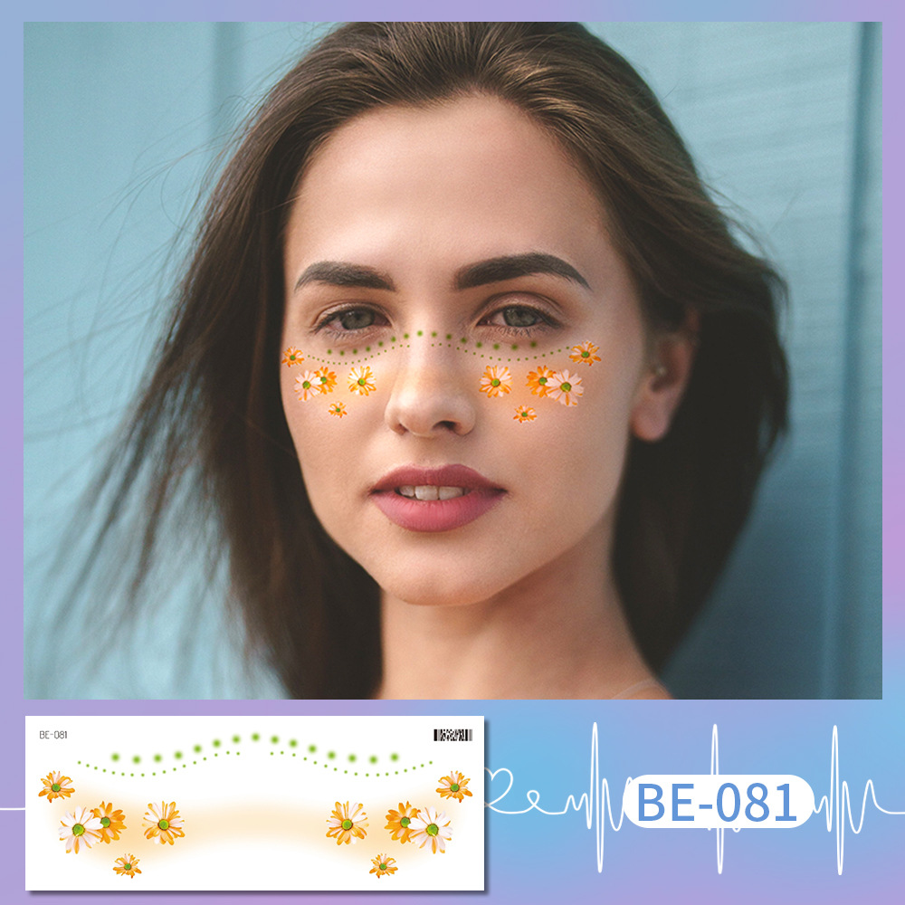Picture of Ricklon New Cute Sweetheart Girl Makeup Tattoo Face Sticker Christmas Photo Lasting Strawberry Blush Sticker