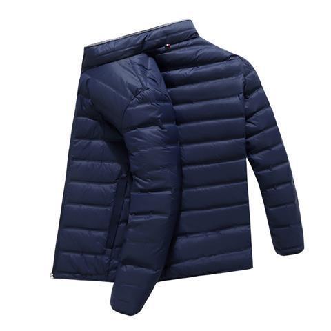 Picture of Foreign trade cut label original single plus size men's light thin feather cotton cotton-padded jacket men's fat plus fat collar warm autumn and winter coat