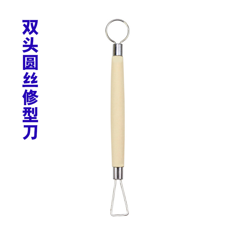 Picture of Art supplies clay sculpture 5 piece set wooden pottery knife soft pottery sculpture knife pottery clay sculpture trimming tools wholesale