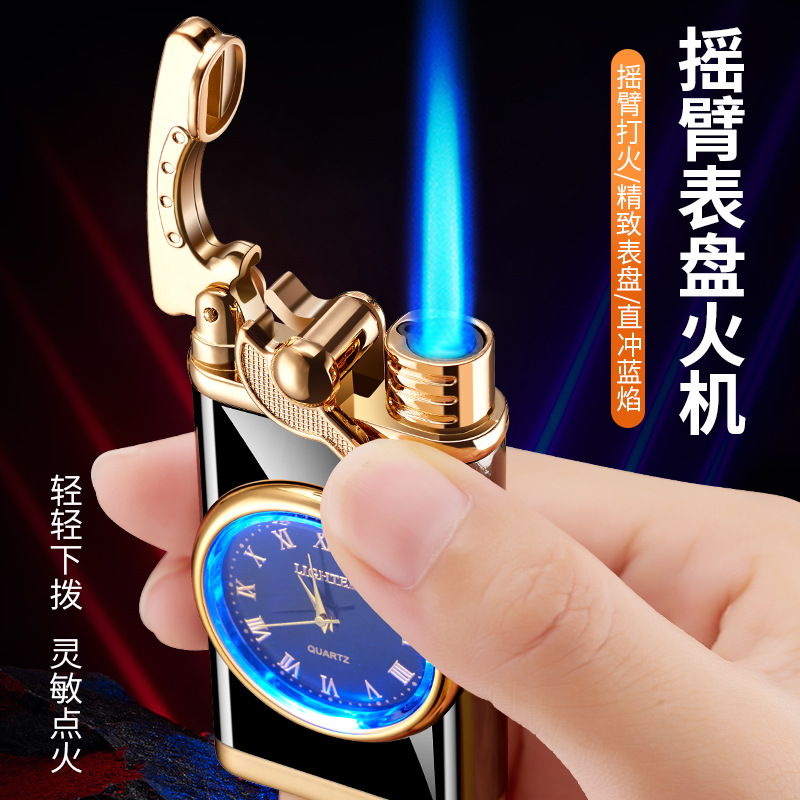 Picture of Personalized cross-border multifunctional electronic watch cigarette lighter one-in-one multi-purpose Internet celebrity men's gift lighter