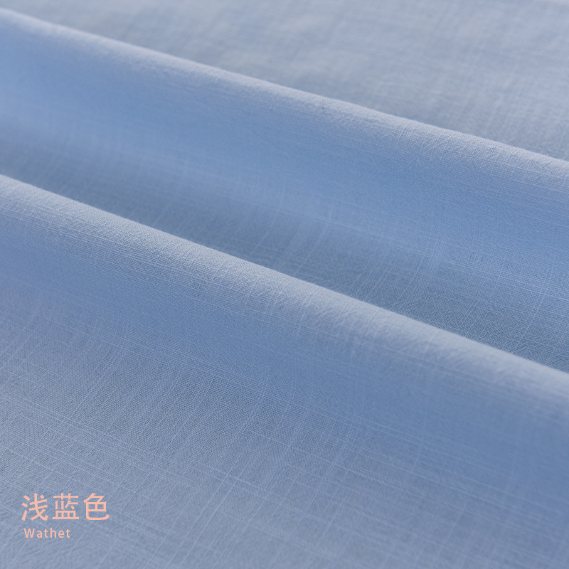 Picture of Plain 21*21 yarn woven bamboo cotton linen fabric artistic Zen clothing cotton washed bamboo cotton fabric