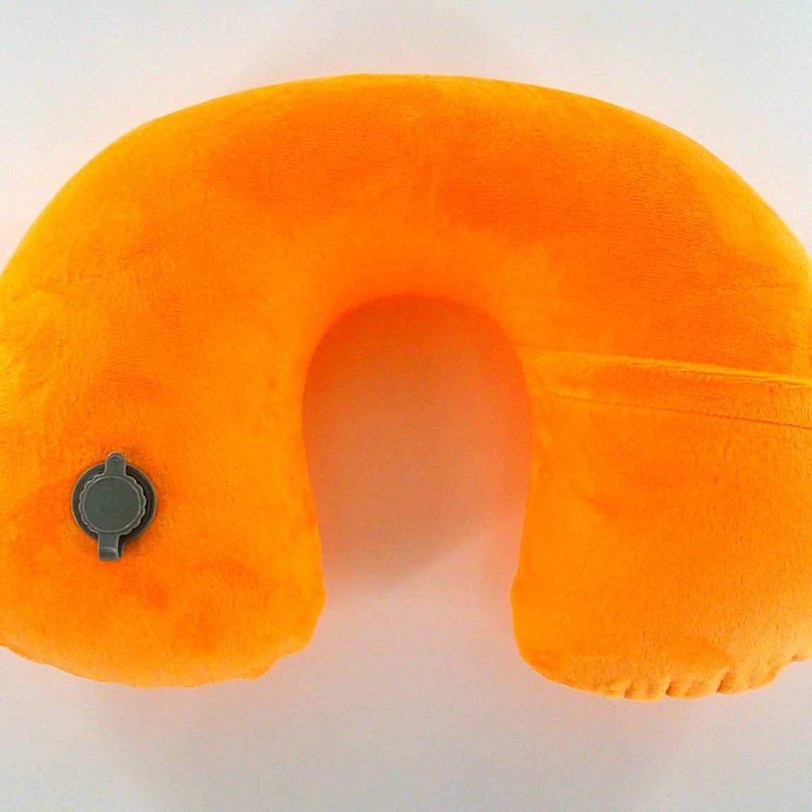 Picture of Pressing air nozzle crystal velvet jacket PVC pillow core outdoor travel pillow inflatable pillow U-shaped U-shaped pillow