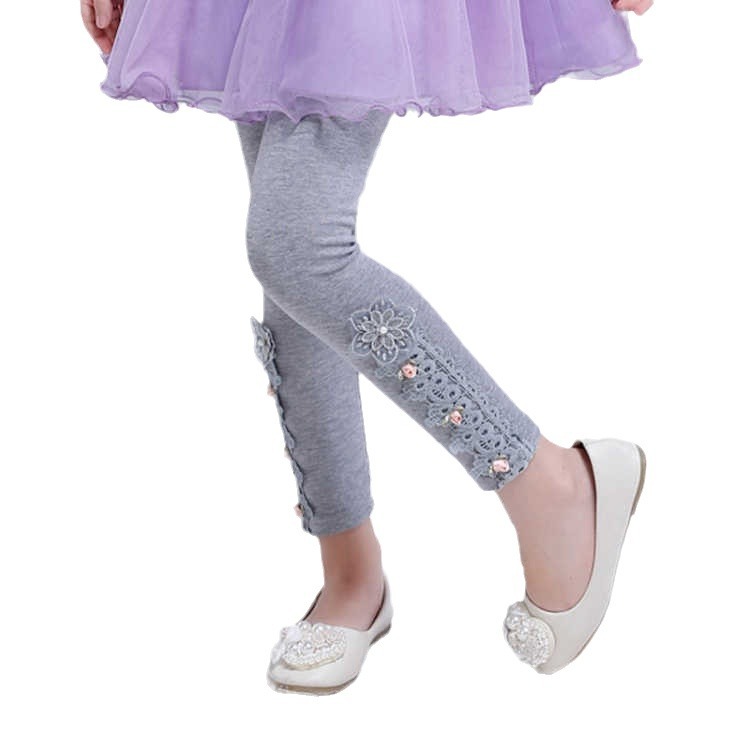 Picture of 2021 new girls' leggings spring and autumn girls' trousers princess Joker slim-fit outer pants children's clothing wholesale