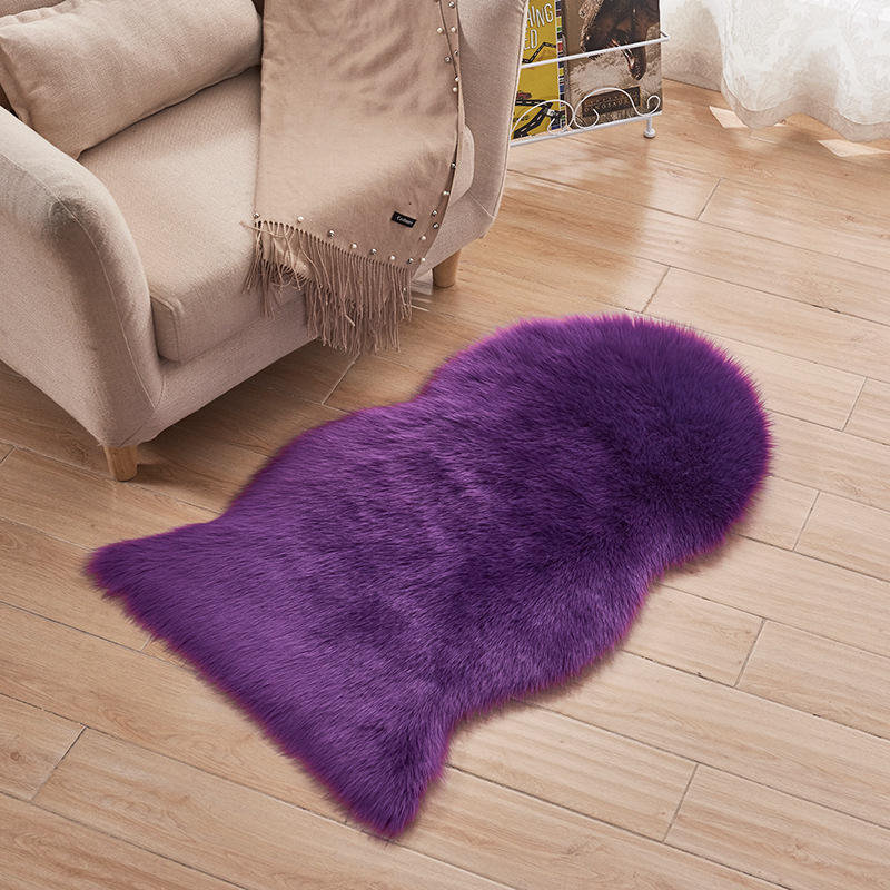 Picture of Modern Simple Machine Washable Living Room Entrance Carpet Balcony Study Bedroom Bedside Mat Machine Washable Solid Color Foot Mat