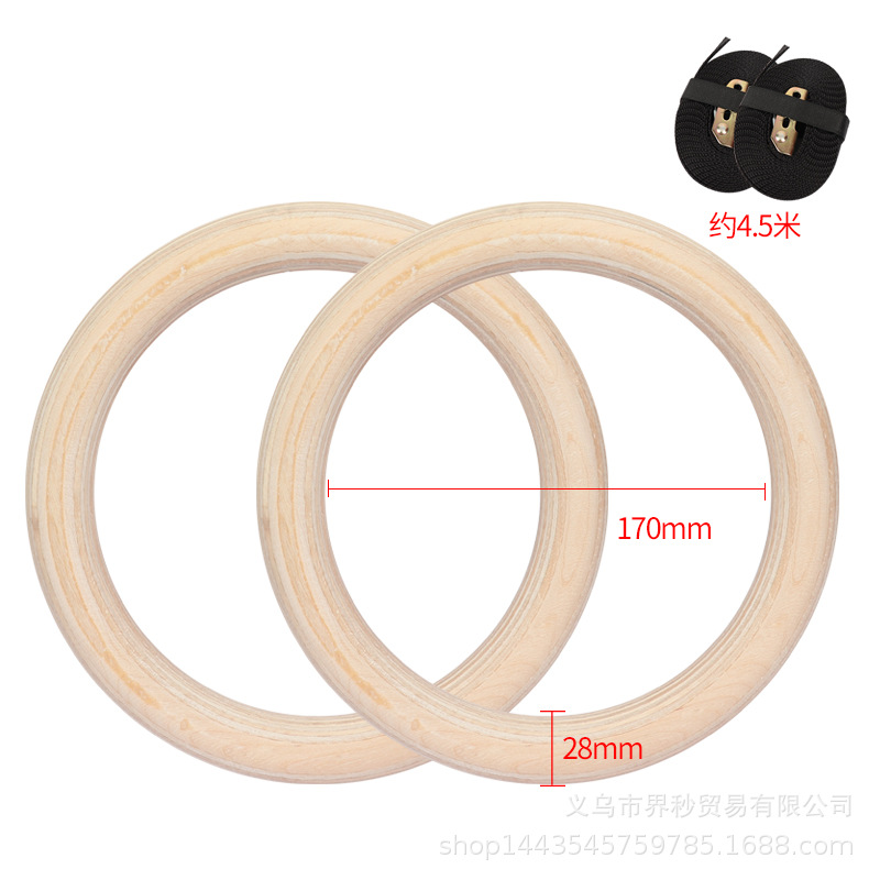 Picture of Factory wholesale indoor gymnastics fitness rings sports rings birch rings suit home sports rings