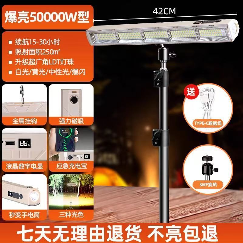 Picture of Night market stall dedicated led lights super bright outdoor lighting super long endurance camping lights emergency stall charging lights