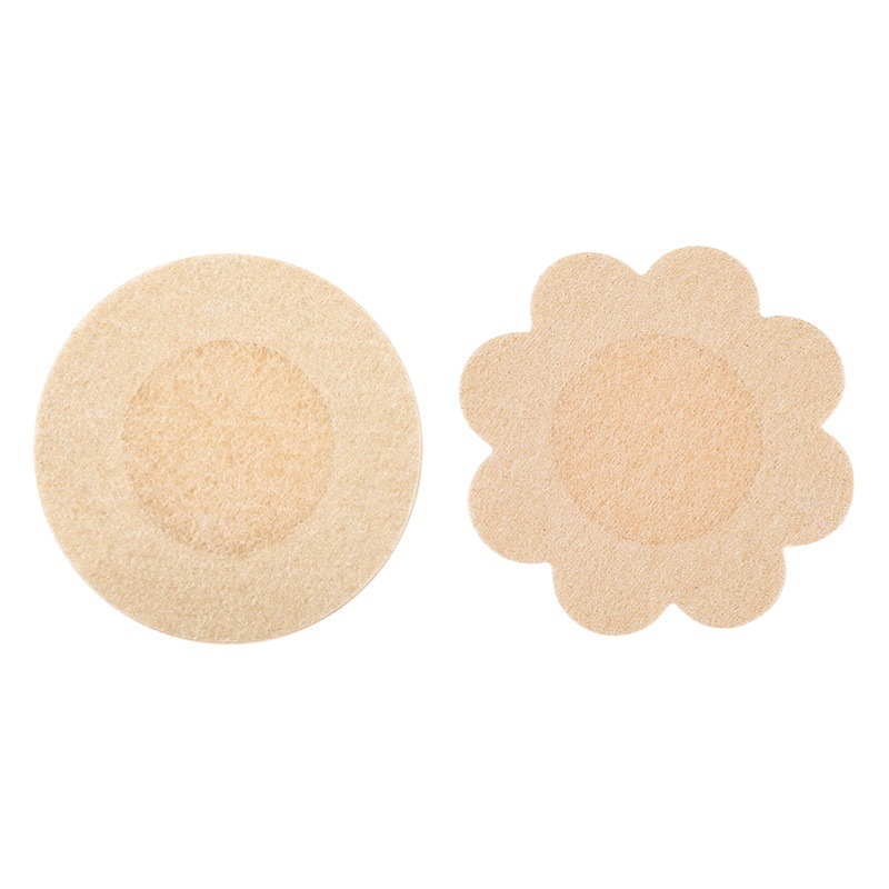 Anti-bump Invisible Traceless Ultra-thin Breathable Satin Cloth Breast Patch Non-allergic Non-woven Disposable Breast Patch for Pajamas