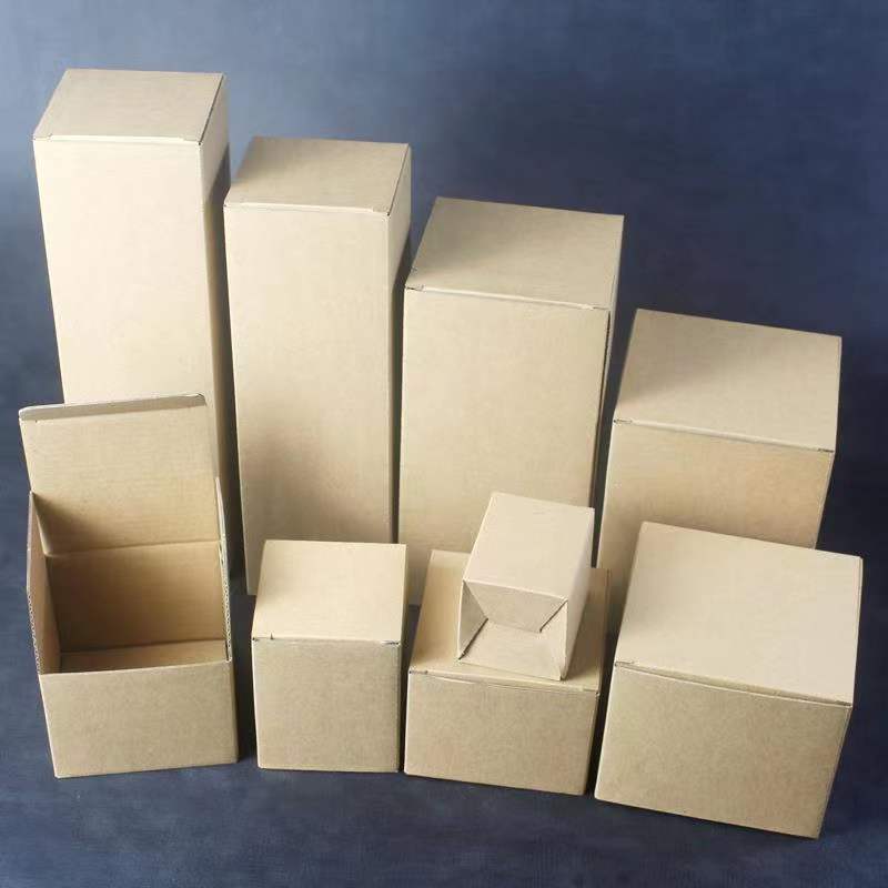 Spot wholesale three-layer primary color folding cowhide E corrugated carton electronic accessories universal packaging box can be printed logo