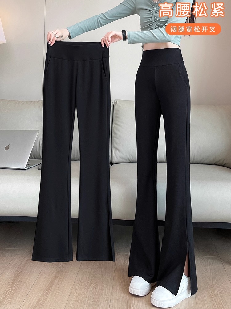 Loose suit pants, high-waisted slimming micro-flared pants, women's new Chinese cropped fashion, new foreign style spring and autumn drape