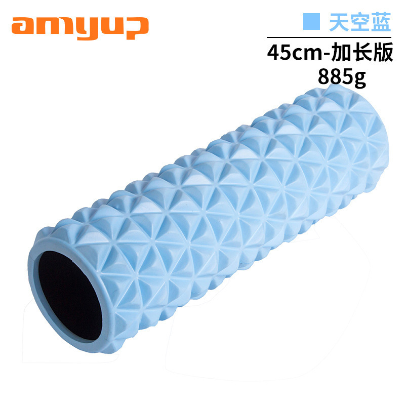 Picture of EVA foam shaft fitness body massage stick spike hollow column shaping yoga shaft pink fascia yoga column