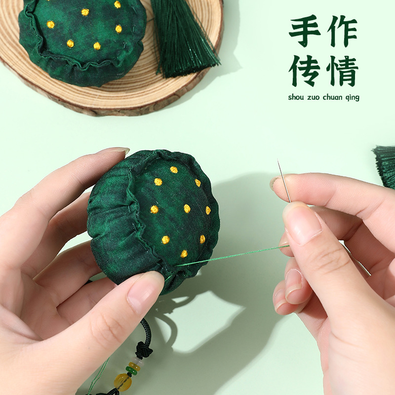 Picture of Mid-Autumn Festival Sachet Lotus Pod Fragrance Pouch DIY Material Kit Portable Gift Car Mosquito Repellent Hanging Empty Bag