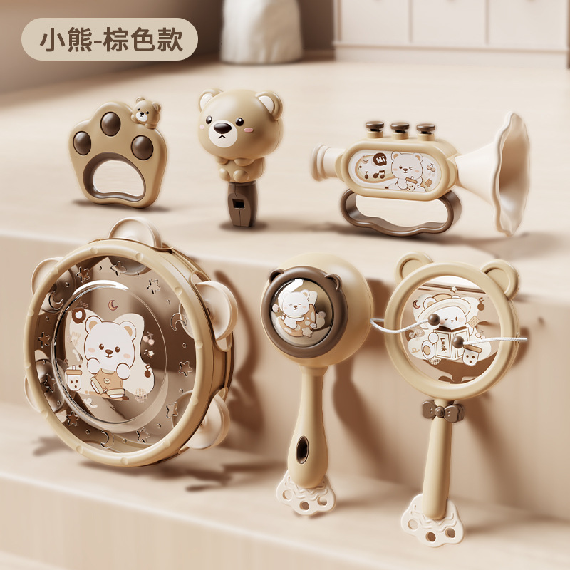 Picture of Cross-Border Early Education Rattle Musical Instrument Toy Set Two-In-One Material to Exercise Baby's Hearing, Sensory and Tactile Toys