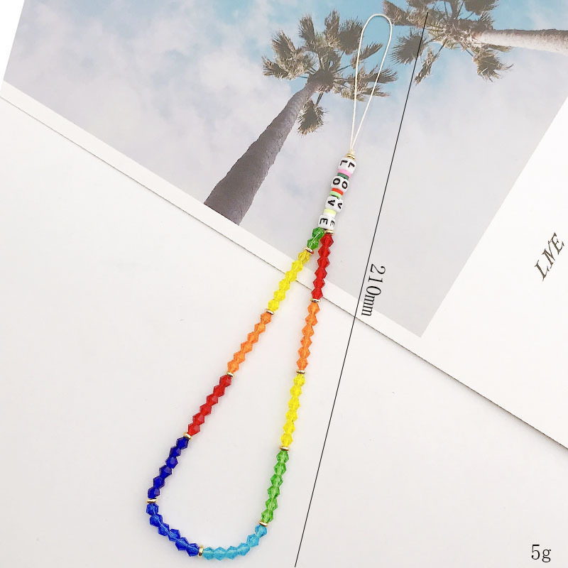 Picture of New soft pottery fruit series mobile phone chain diy mobile phone case acrylic five-pointed star mobile phone chain collection trend